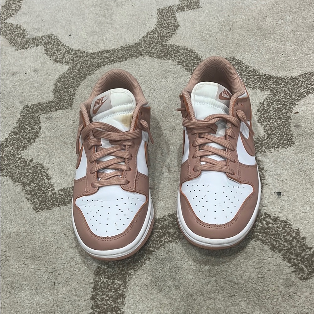 Nike White and Pink dunks
